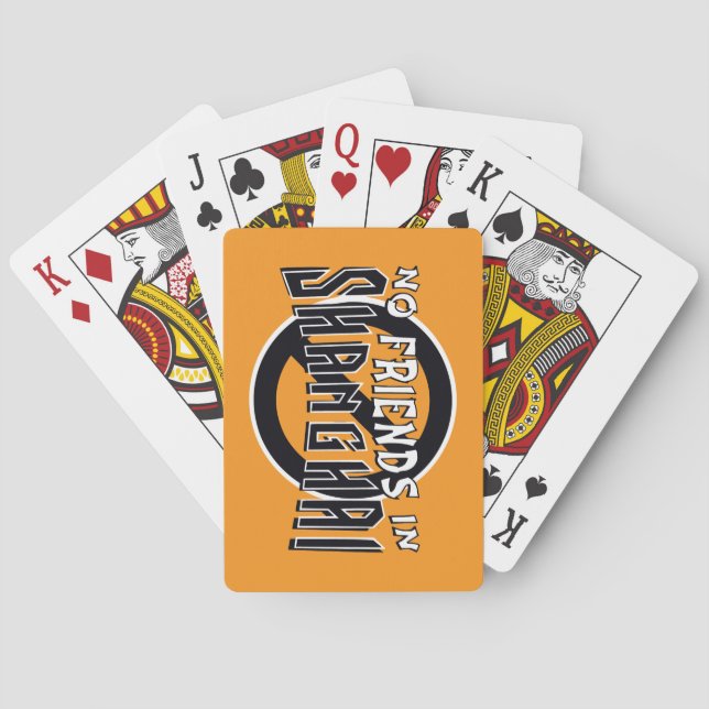 Jeu De Cartes ORANGE Jouer des cartes pour Shanghai Rummy (dos)
