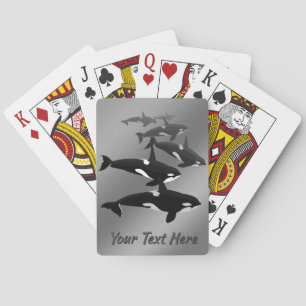 Jeu De Cartes Orca Cartes Personnalisées Tueur Baleines Art Joue