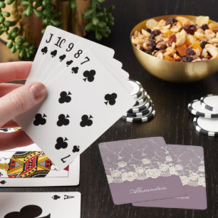 Jeu De Cartes Orchidée romantique violet floral