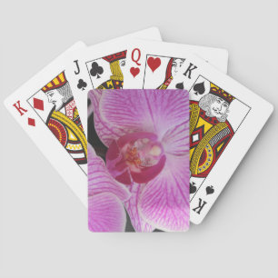 Jeu De Cartes Orchidée rose Jouer des cartes avec des fleurs