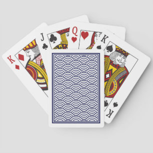 Jeu De Cartes Oriental Delft Blue Koinobori Motif