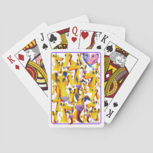 Jeu De Cartes Original Art Chalk Pastel