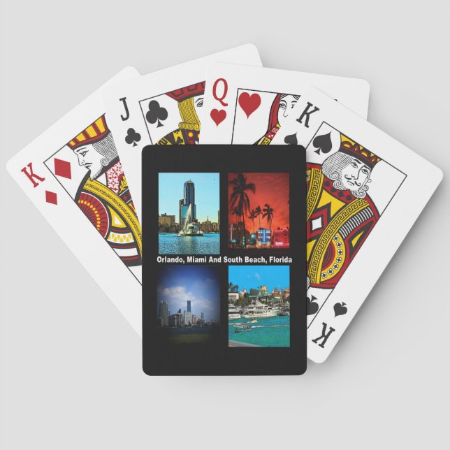 Jeu De Cartes Orlando, Miami, South Beach Collage (dos)