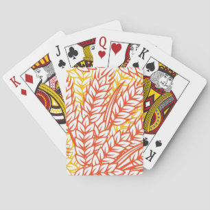 Jeu De Cartes Ornement avec des oreilles de blé