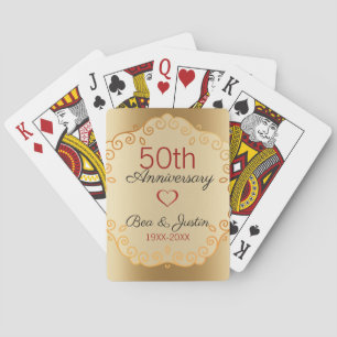 Jeu De Cartes Ornement floral beige
