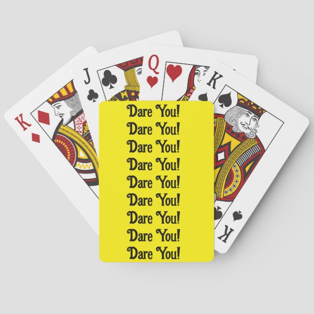 Jeu De Cartes Osez-Vous Jouer Jaune Playing Card Deck (dos)