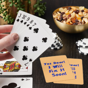 Jeu De Cartes Oui Cher Je Le Réparerai Bientôt Cartes De Jeu De 