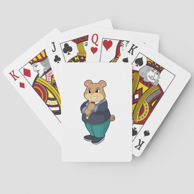 Jeu De Cartes Ours comme chambre avec costume (dos)