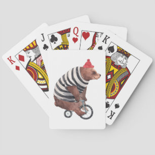 Jeu De Cartes Ours d'amusement de bicyclette