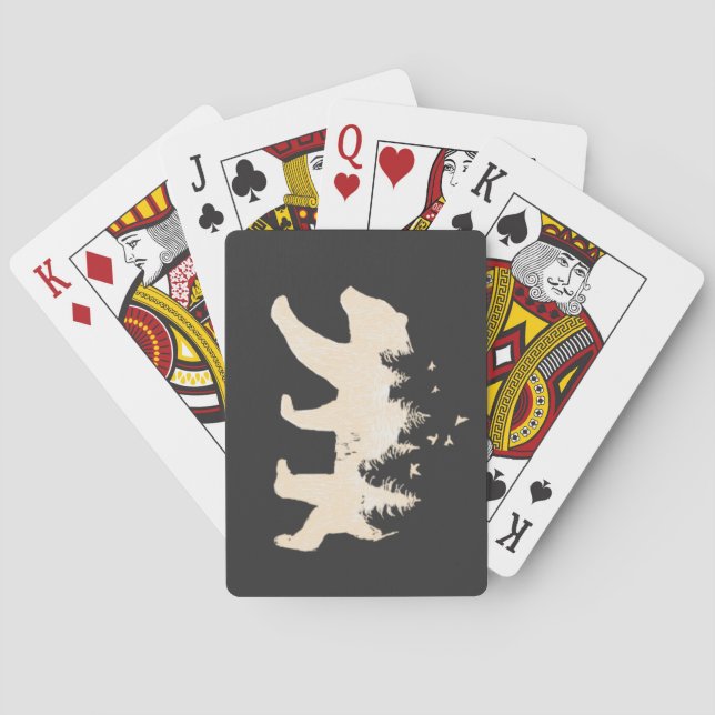 JEU DE CARTES OURS DANS LA SAUVAGE (dos)