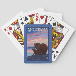 Jeu De Cartes Ours de MontanaMomma et Vintage voyage de CUB