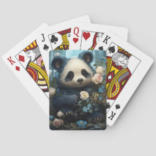 Jeu De Cartes Ours et fleurs de panda adorables