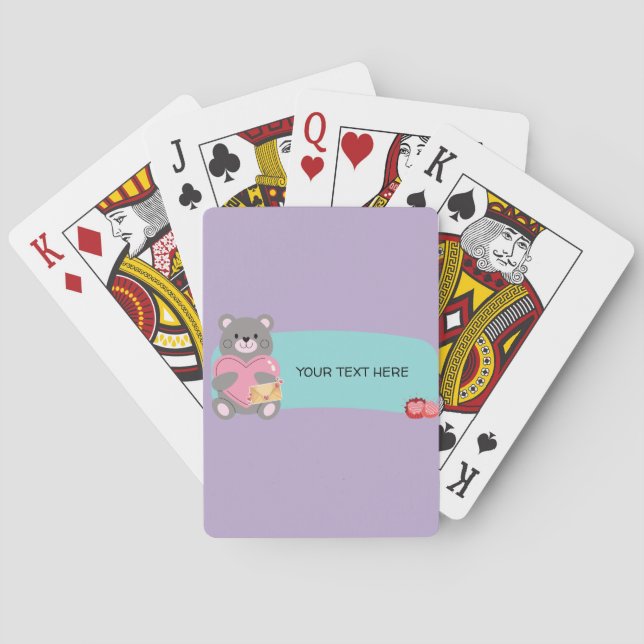JEU DE CARTES OURS PERSONNALISABLE (dos)