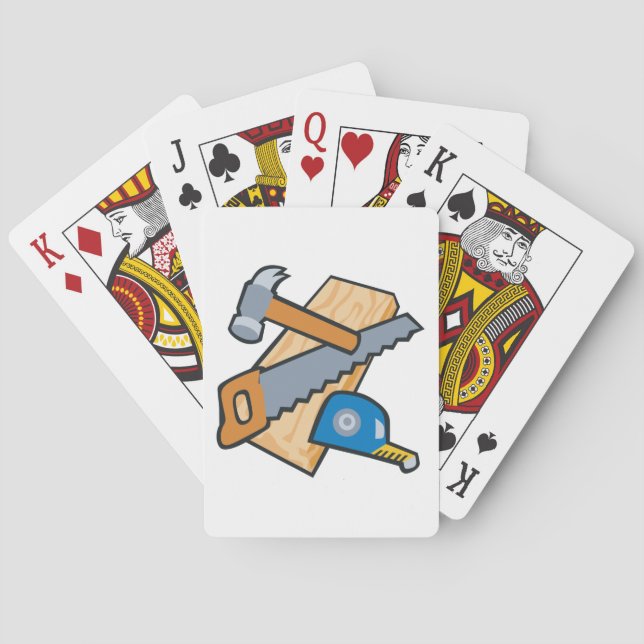 Jeu De Cartes Outils de charpentier (dos)
