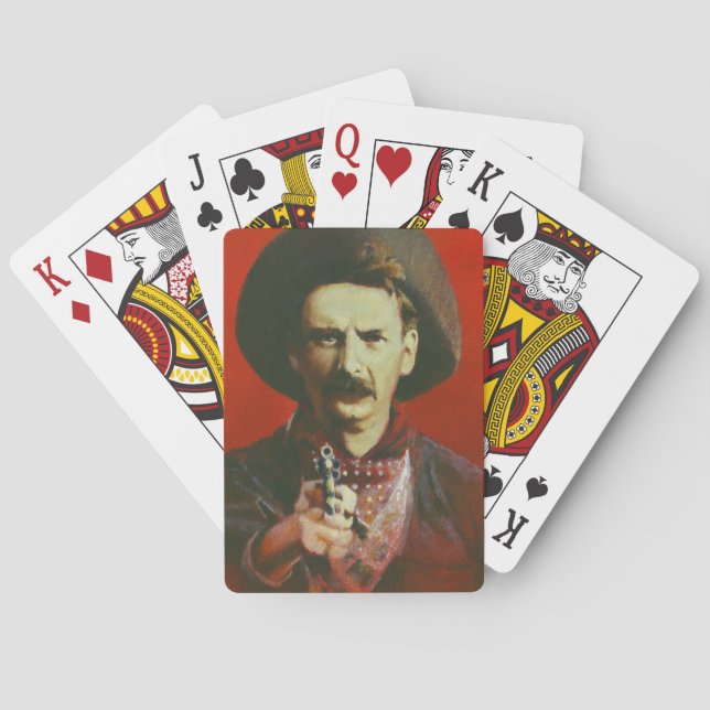 Jeu De Cartes Outlaw Cowboy Wild West jouer des cartes (dos)