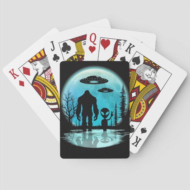 Jeu De Cartes OVNI Alien Bigrfoot (dos)