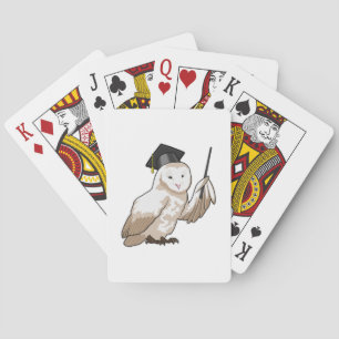 Jeu De Cartes Owl as Teacher with Pointer