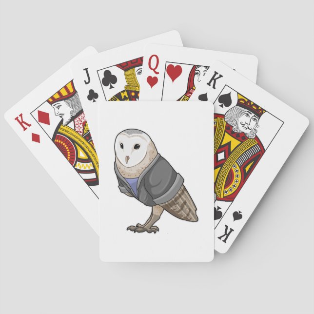 Jeu De Cartes Owl comme secrétaire (dos)