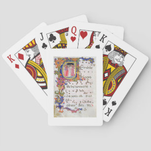 Jeu De Cartes Page de Mme 557 f.61v avec le département initial