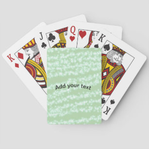 Jeu De Cartes Paillettes pastel vert scintillement nom texte boh
