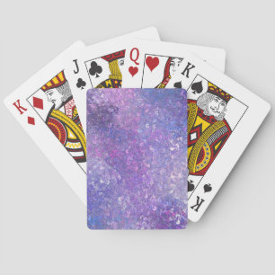 Jeu De Cartes Paillettes roses et violettes brillantes 
