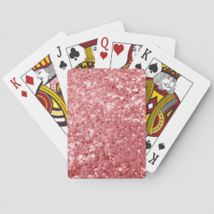 Jeu De Cartes Paillettes roses scintillantes glamour