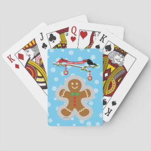 Jeu De Cartes Pain d'épices, flocons de neige et oiseaux