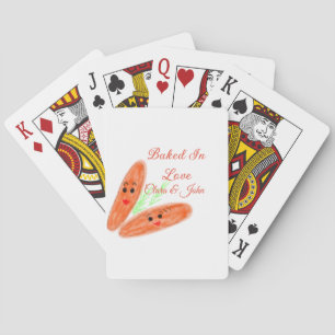 Jeu De Cartes Pain orange couple émoji cuit dans l'amour ajouter