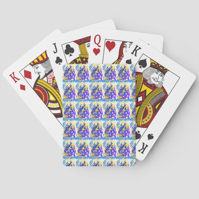 Jeu De Cartes Paint Abstrait moderne (dos)