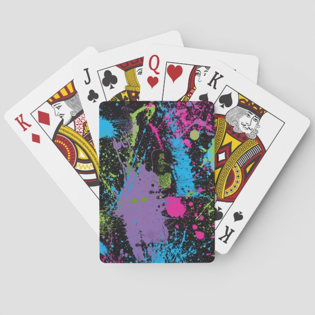 Jeu De Cartes Paint Splater (dos)