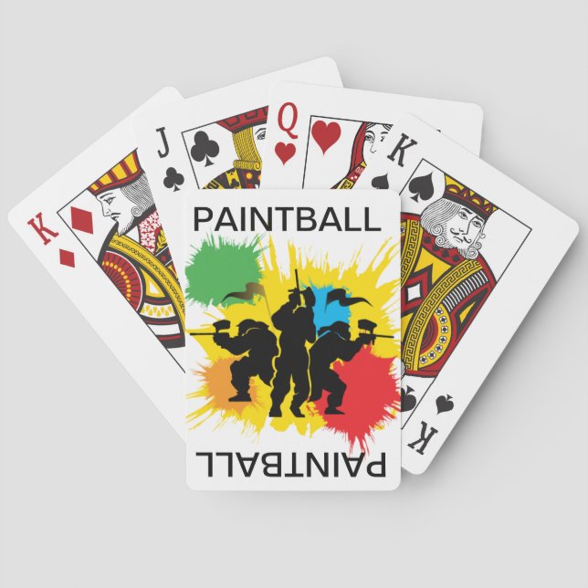 Jeu De Cartes paintball playcards (dos)