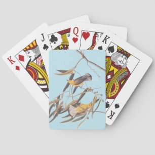 Jeu De Cartes Paire ornithologique jaune d'Audubon