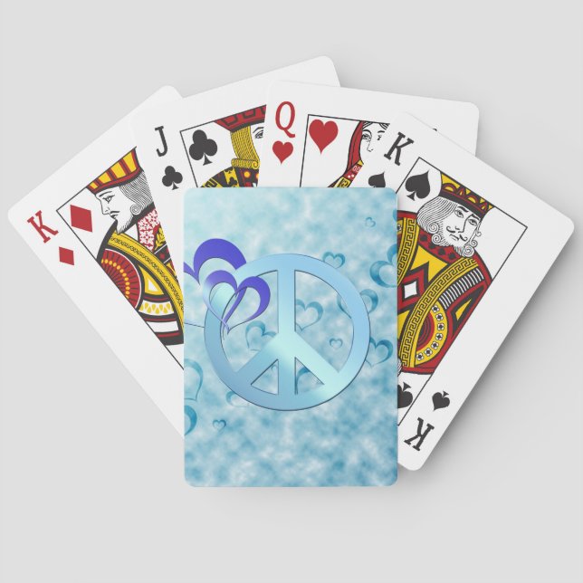 Jeu De Cartes Paix bleue (dos)