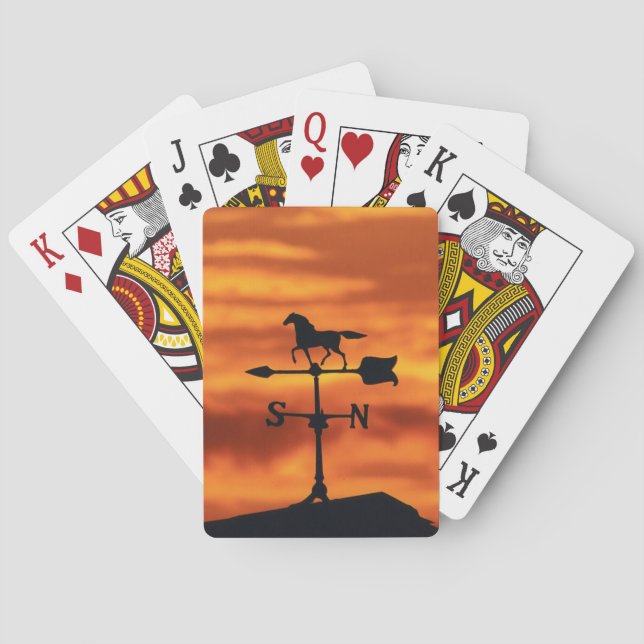 Jeu De Cartes Palette de temps au coucher du soleil (dos)