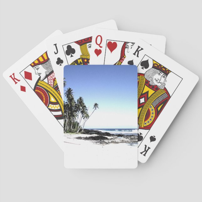 Jeu De Cartes Palmiers exotiques & Plage Paradise (dos)