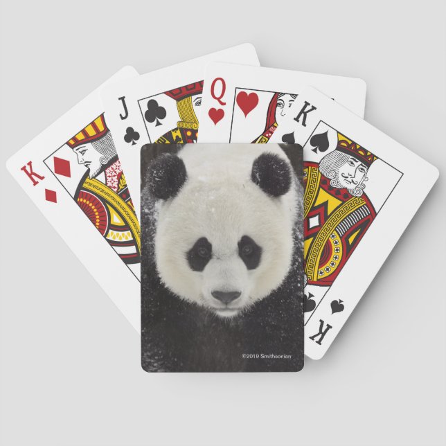 Jeu De Cartes Panda géant dans la neige (dos)