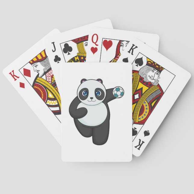 Jeu De Cartes Panda Handball player Handball (dos)
