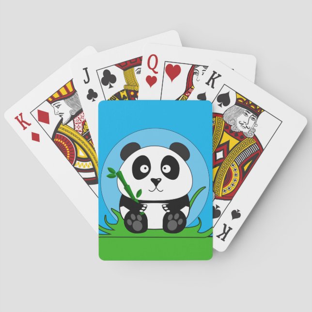 Jeu De Cartes Panda Noir Et Blanc (dos)