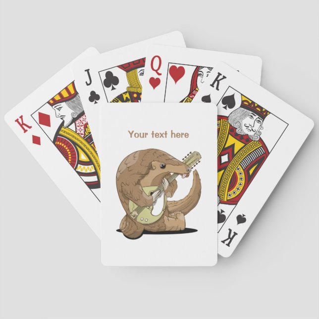 Jeu De Cartes Pangolin en mandoline (dos)