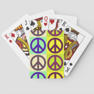 Jeu De Cartes Panneau de Paix Pop Art