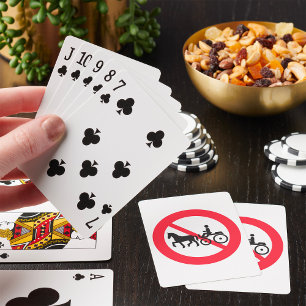Jeu De Cartes Panneau Interdiction Véhicules Attelés