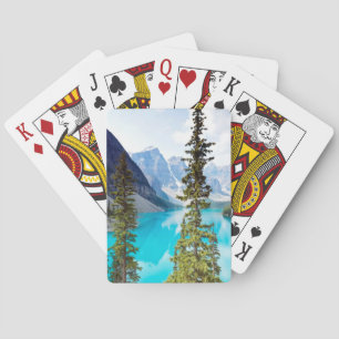 Jeu De Cartes Panoramique de la vallée du lac   moraine de Dix