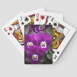 Jeu De Cartes Pansies violettes