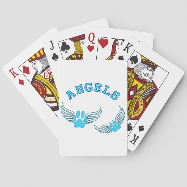 Jeu De Cartes Pantalons D'Ange En Bleu (dos)