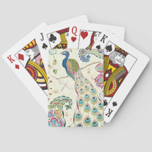 Jeu De Cartes Paon bleu majestueux