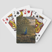 Paon indien lisière de forêt ANIMALS Poker