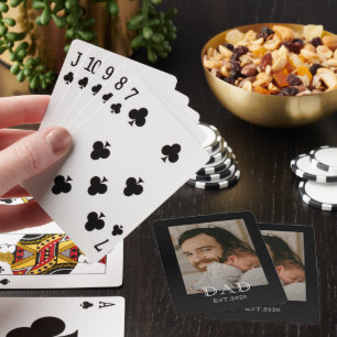 Jeu De Cartes Papa a établi la photo noire moderne