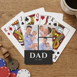 Jeu De Cartes Papa a établi la photo noire moderne 3