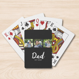 Jeu De Cartes Papa a établi un script gras moderne noir 3 Photo