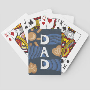 Jeu De Cartes Papa - Bonne Fête des pères bleu marine